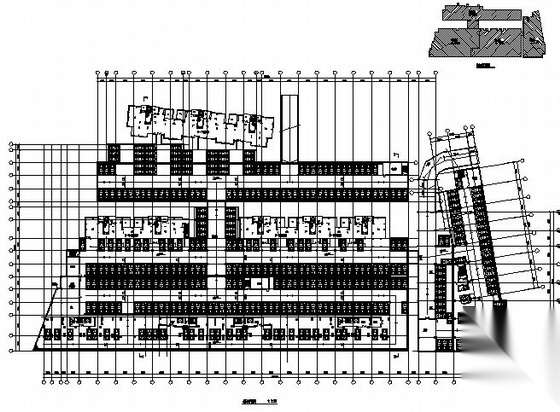 上海某工程地下车库建筑方案图cad施工图下载【ID:151684198】