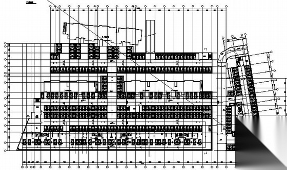 上海某工程地下车库建筑方案图cad施工图下载【ID:151684198】