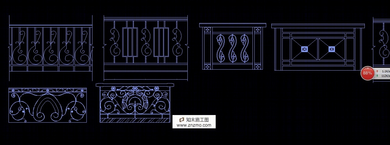 【欧式别墅】纹样cad施工图下载【ID:36904578】