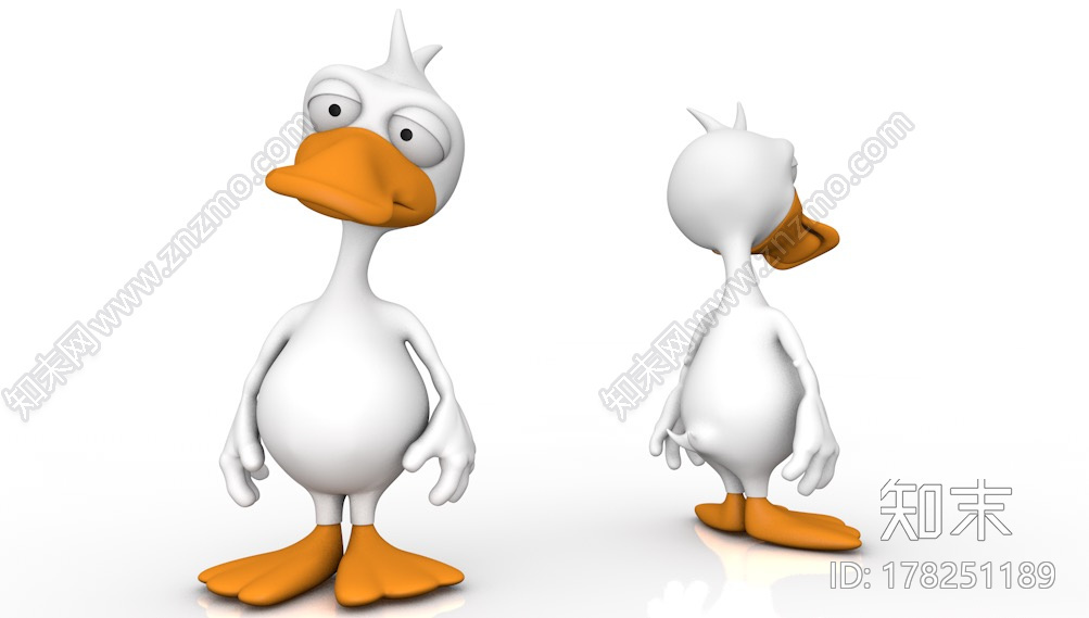 抑郁鸭CG模型下载【ID:178251189】