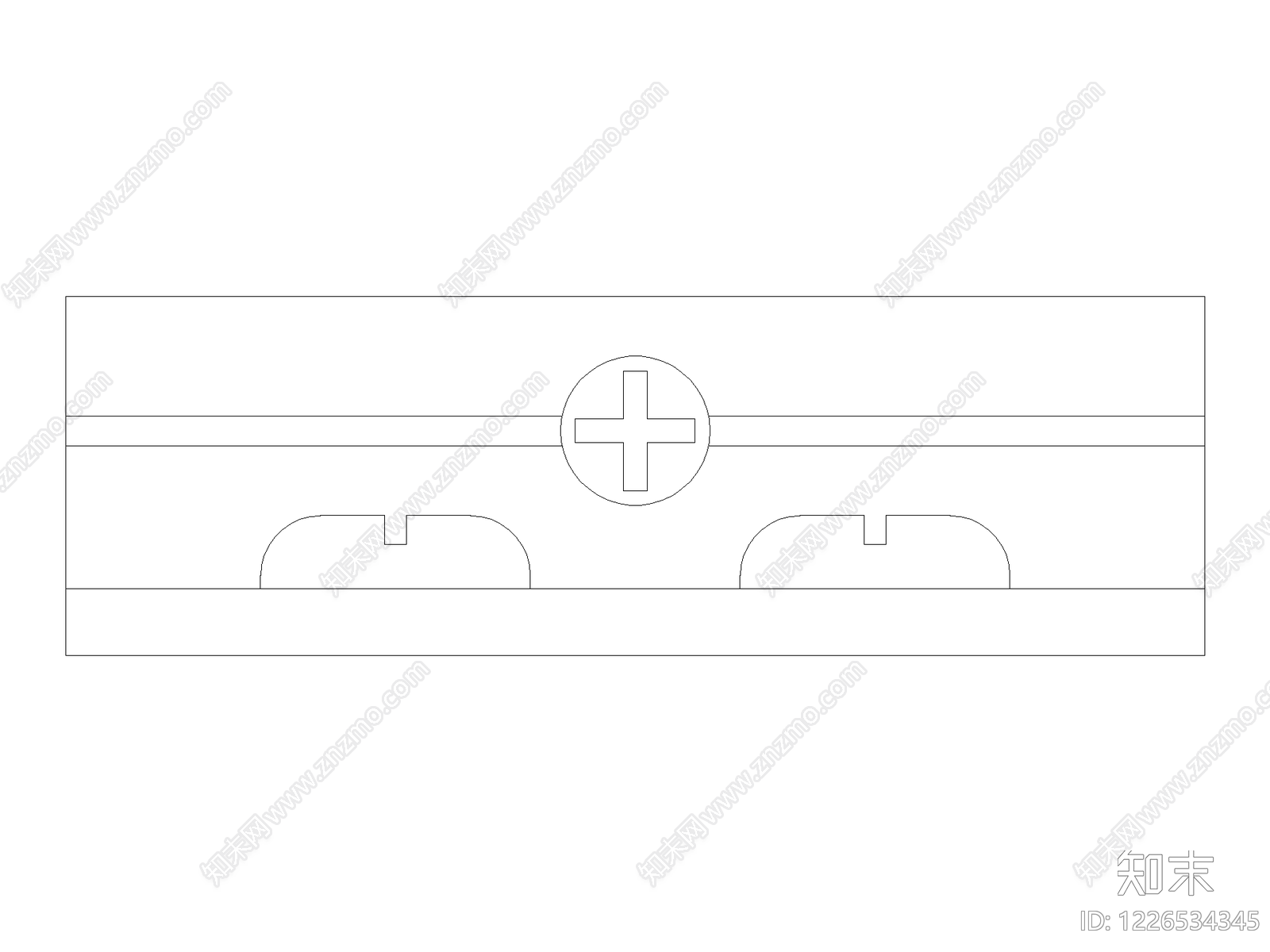 现代开关插座CAD图纸