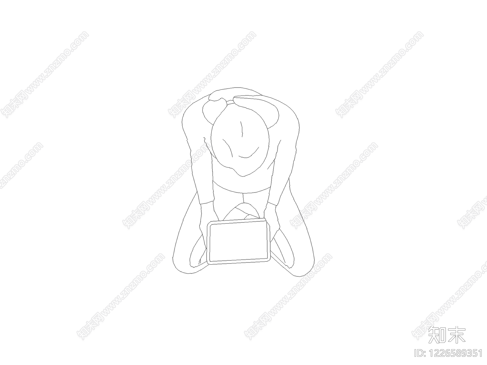 现代人物CAD图纸