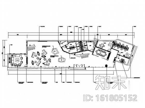 [四川]某展示中心办公室室内装修施工图cad施工图下载【ID:161805152】