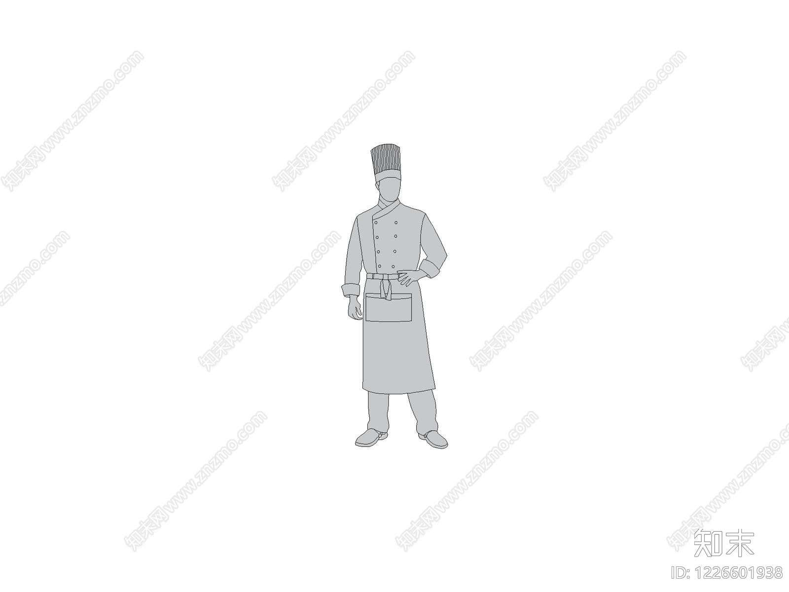 现代人物CAD图纸