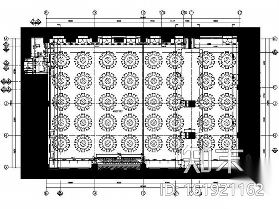 [西安]奢华高档四星级酒店宴会厅及宴会包间装修施工图（...cad施工图下载【ID:161921162】