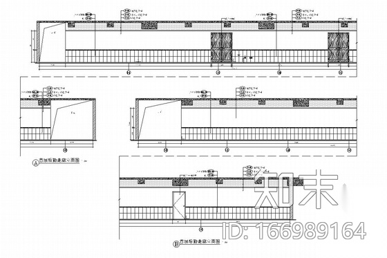[湖南]中央商务区五星级商务酒店后勤部分施工图（含效果...cad施工图下载【ID:166989164】
