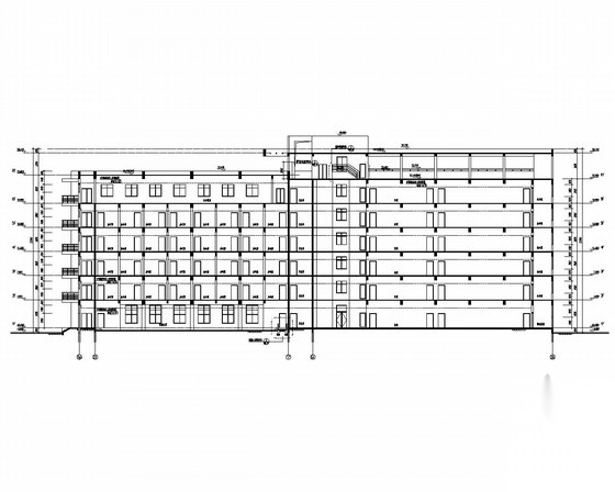 [上海]某6层办公楼建筑方案图cad施工图下载【ID:167041112】