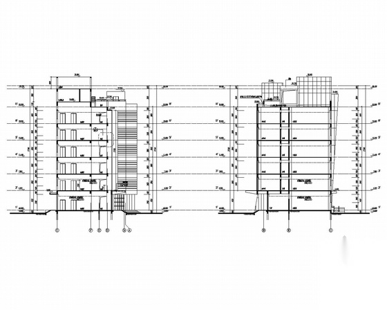 [上海]某6层办公楼建筑方案图cad施工图下载【ID:167041112】