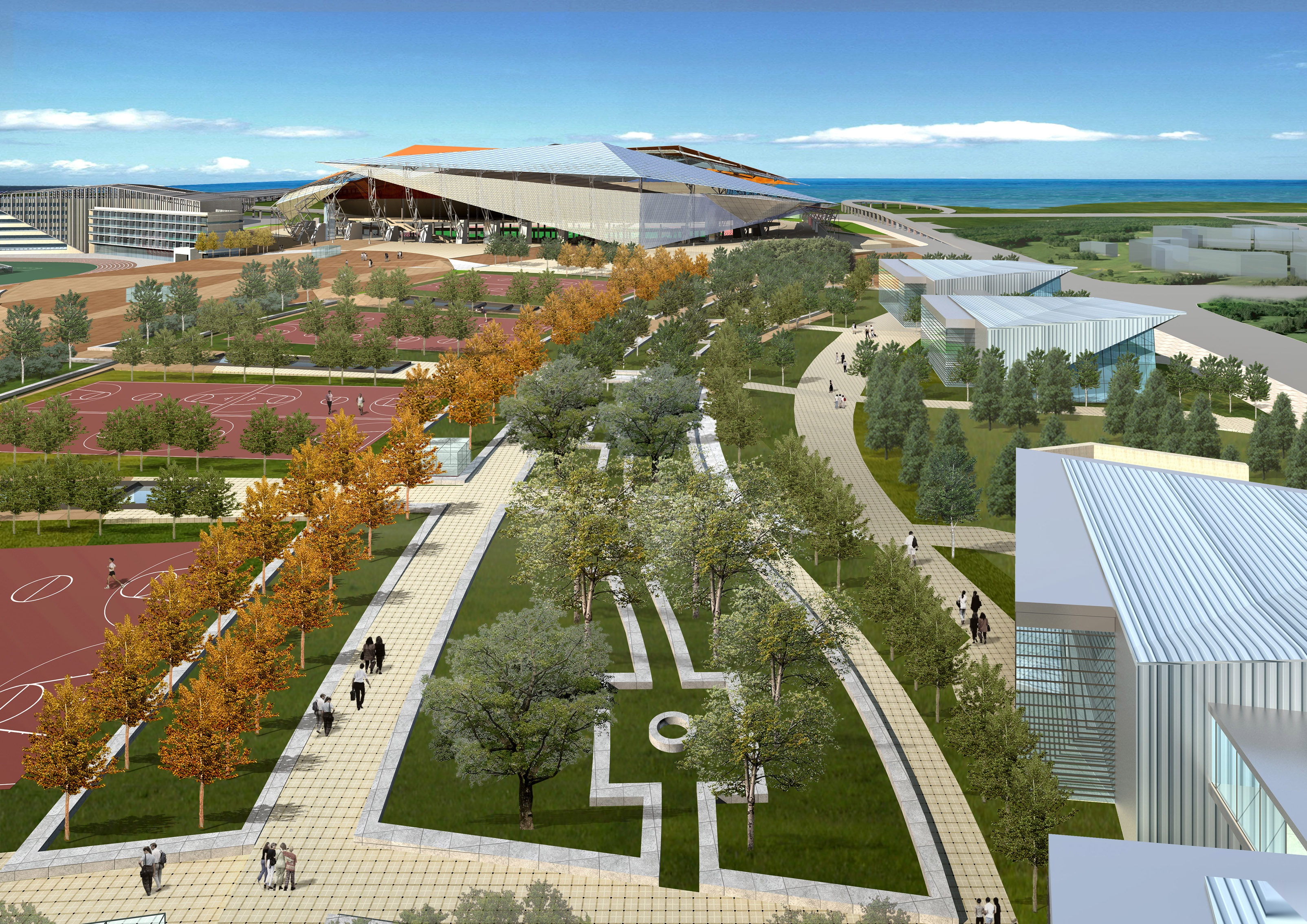 [深圳]体育中心规划建筑设计方案文本施工图下载