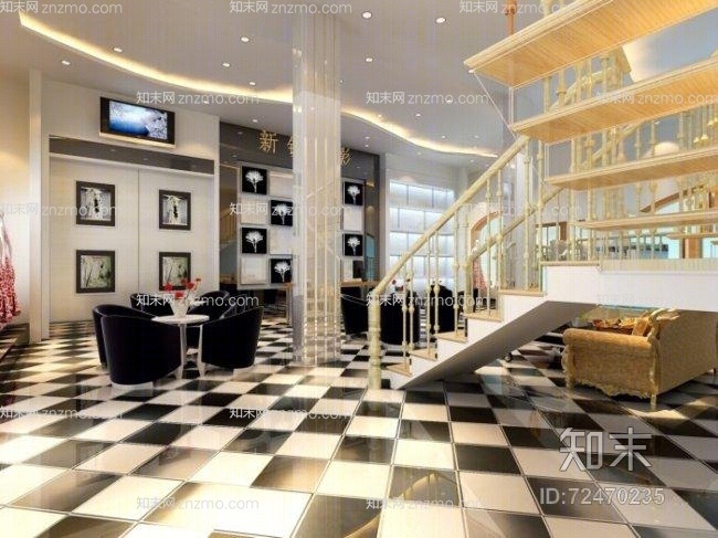影楼13D模型下载【ID:72470235】