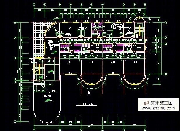 幼儿园cad2007施工图下载【ID:36948661】