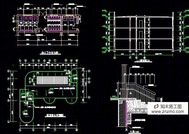 幼儿园cad2007施工图下载【ID:36948661】