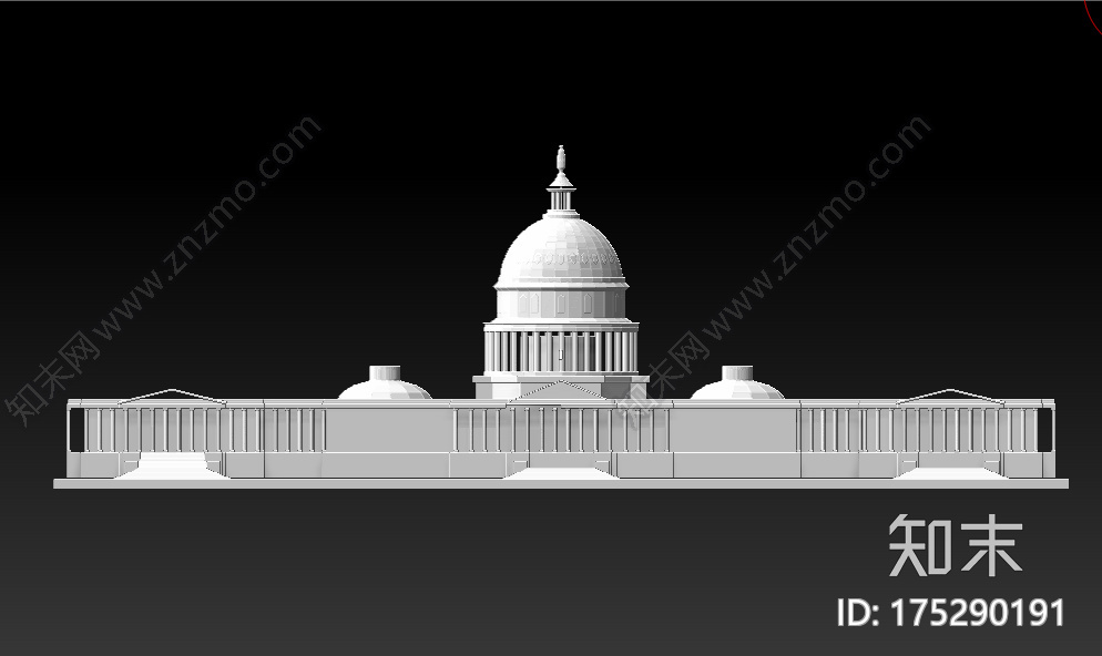 白宫3d打印模型下载【ID:175290191】