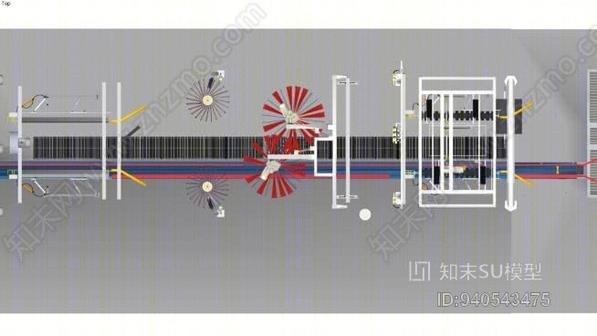 洗车-50'迷你隧道SU模型下载【ID:940543475】