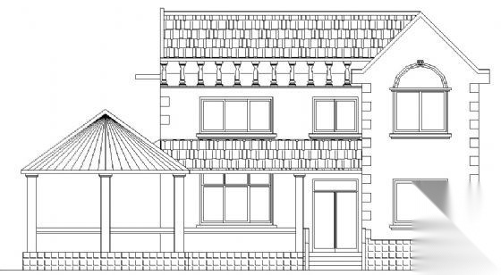 某二层小别墅建筑方案图3cad施工图下载【ID:149921102】