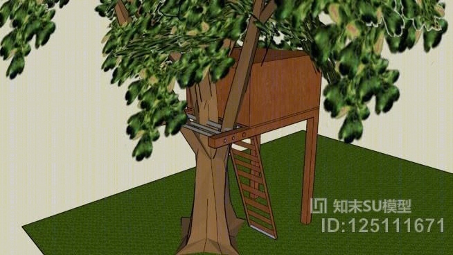树屋SU模型下载【ID:125111671】