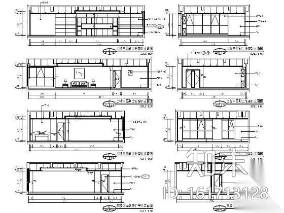 [厦门]建行研发楼装修设计图（含效果图）cad施工图下载【ID:161713121】