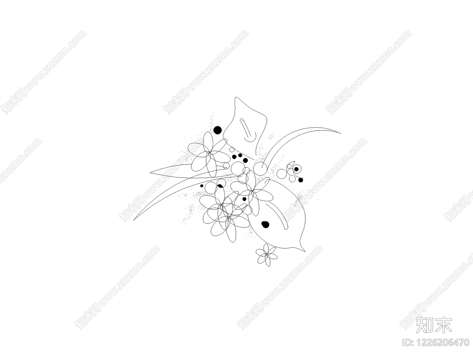 花cad施工图下载【ID:1226206470】