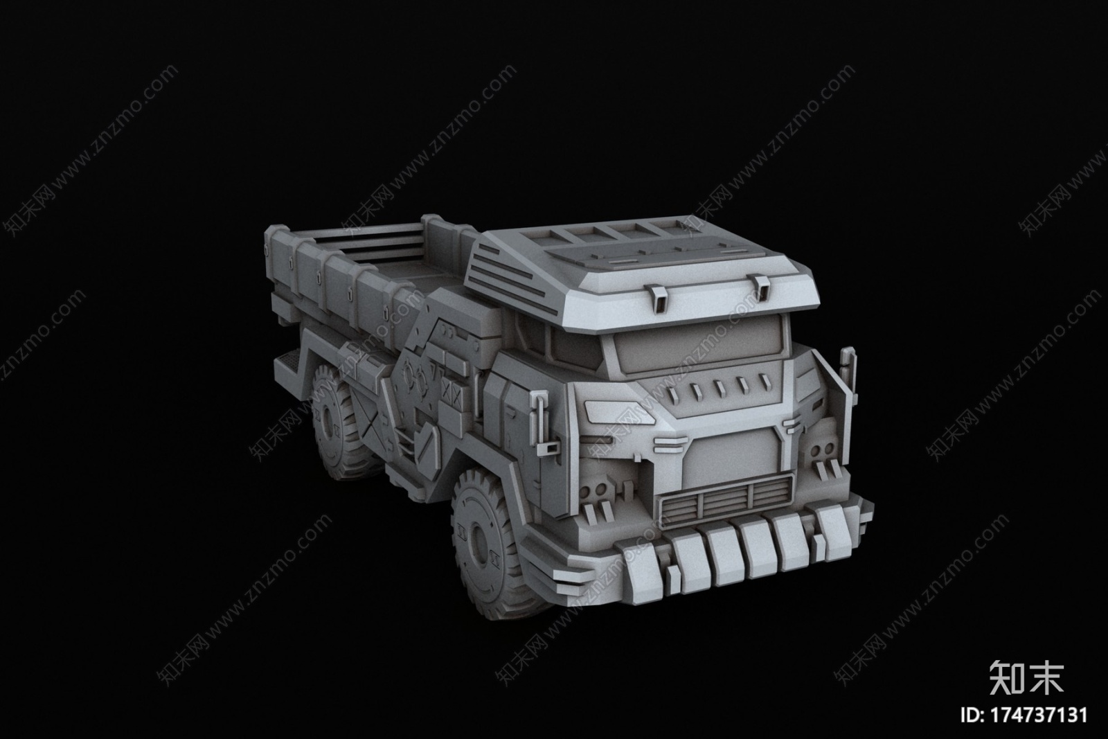 BATTLETECH货运卡车3D打印CG模型下载【ID:174737131】