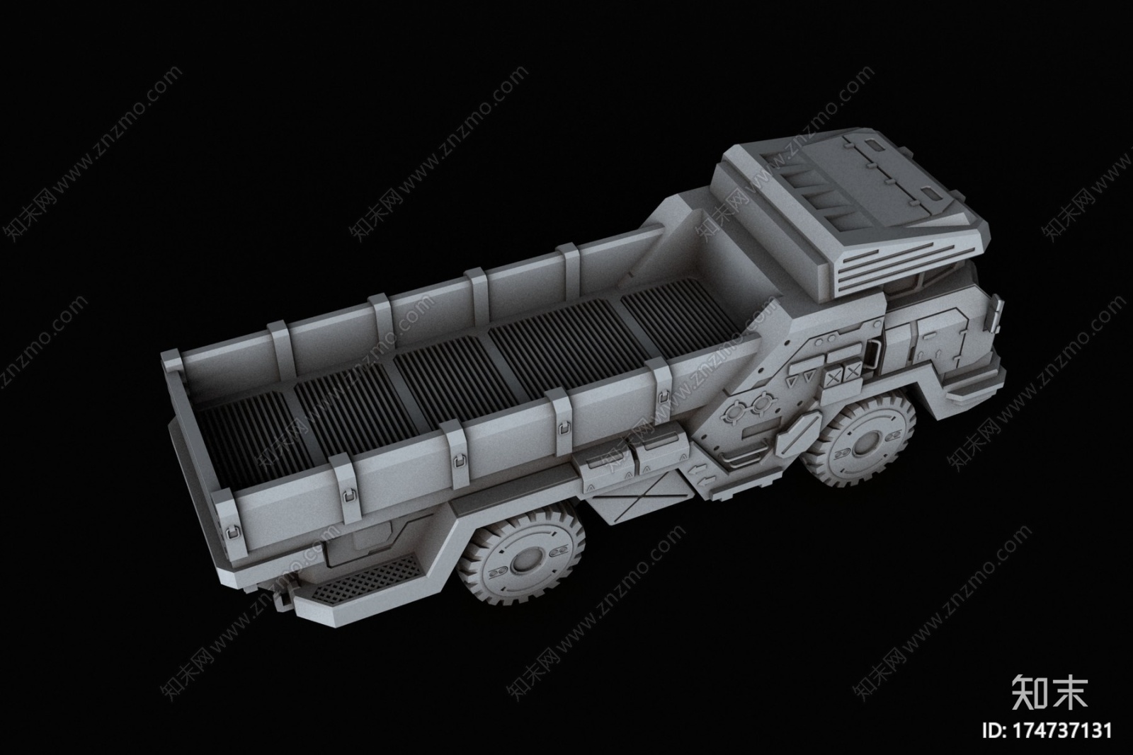 BATTLETECH货运卡车3D打印CG模型下载【ID:174737131】