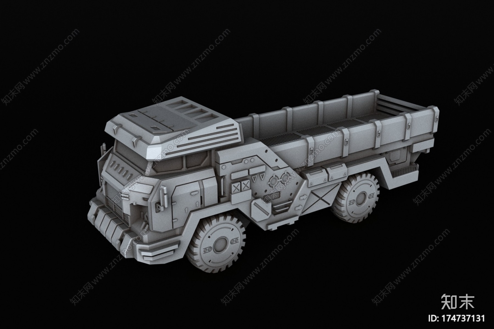 BATTLETECH货运卡车3D打印CG模型下载【ID:174737131】