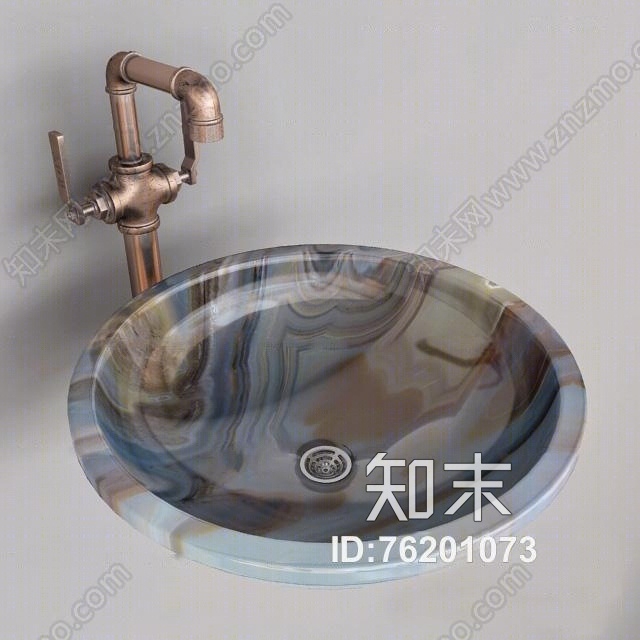 现代大理石洗手台3D模型下载【ID:76201073】