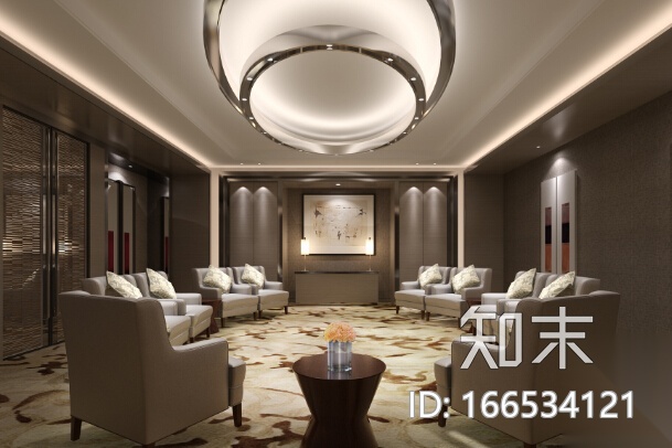 [上海]国际豪华大酒店室内设计CAD施工图(含效果图)施工图下载【ID:166534121】