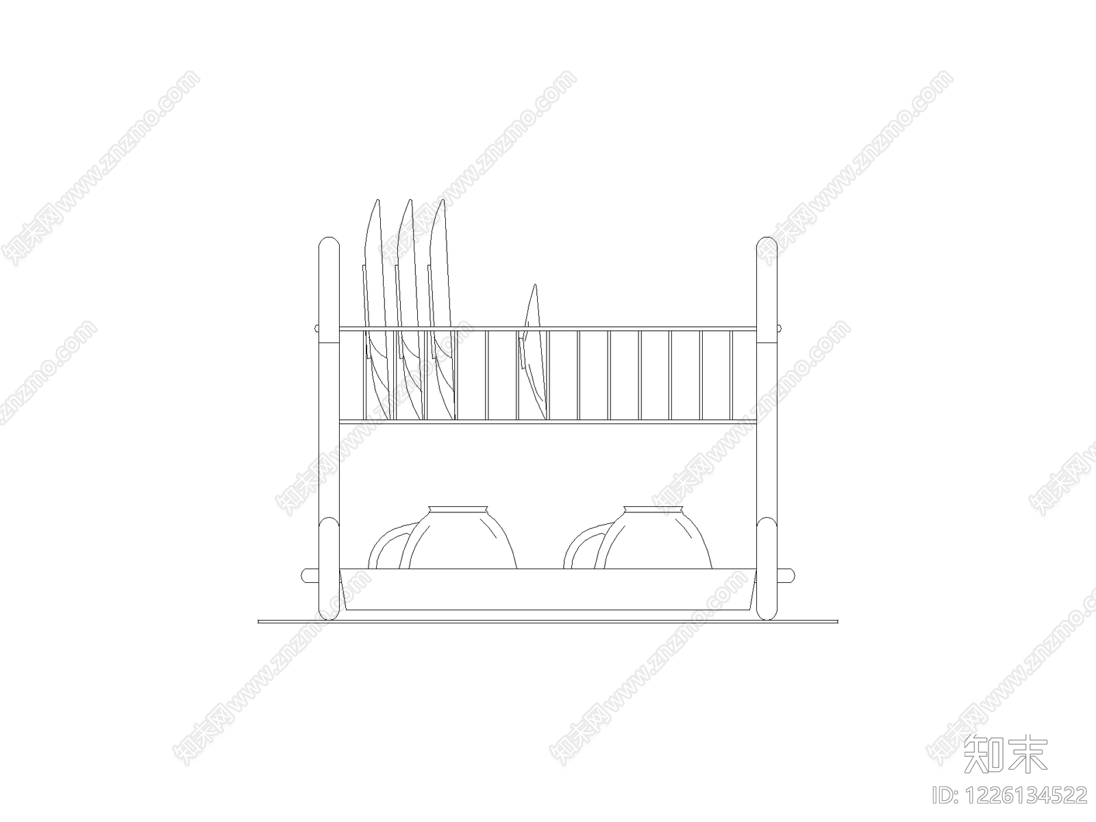 柜子cad施工图下载【ID:1226134522】