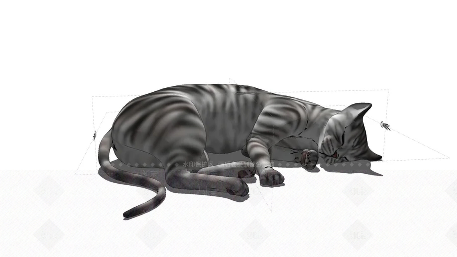 说谎的猫SU模型下载【ID:1162235659】