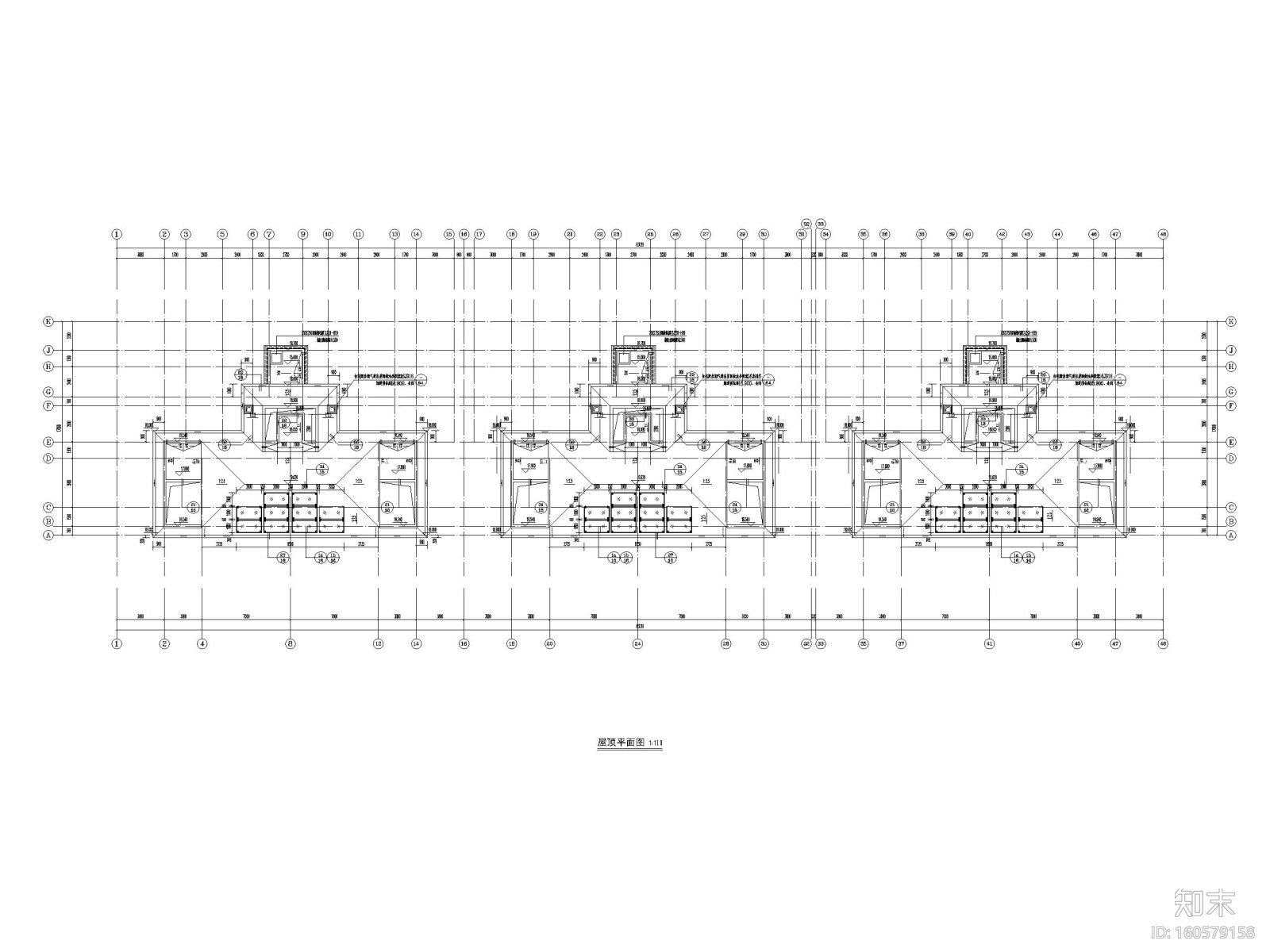 多层洋房_叠拼别墅二期住宅项目建筑施工图cad施工图下载【ID:160579158】