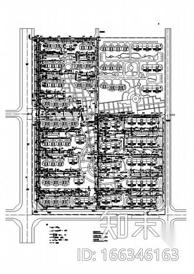 湖北某小区室外管网图纸cad施工图下载【ID:166346163】