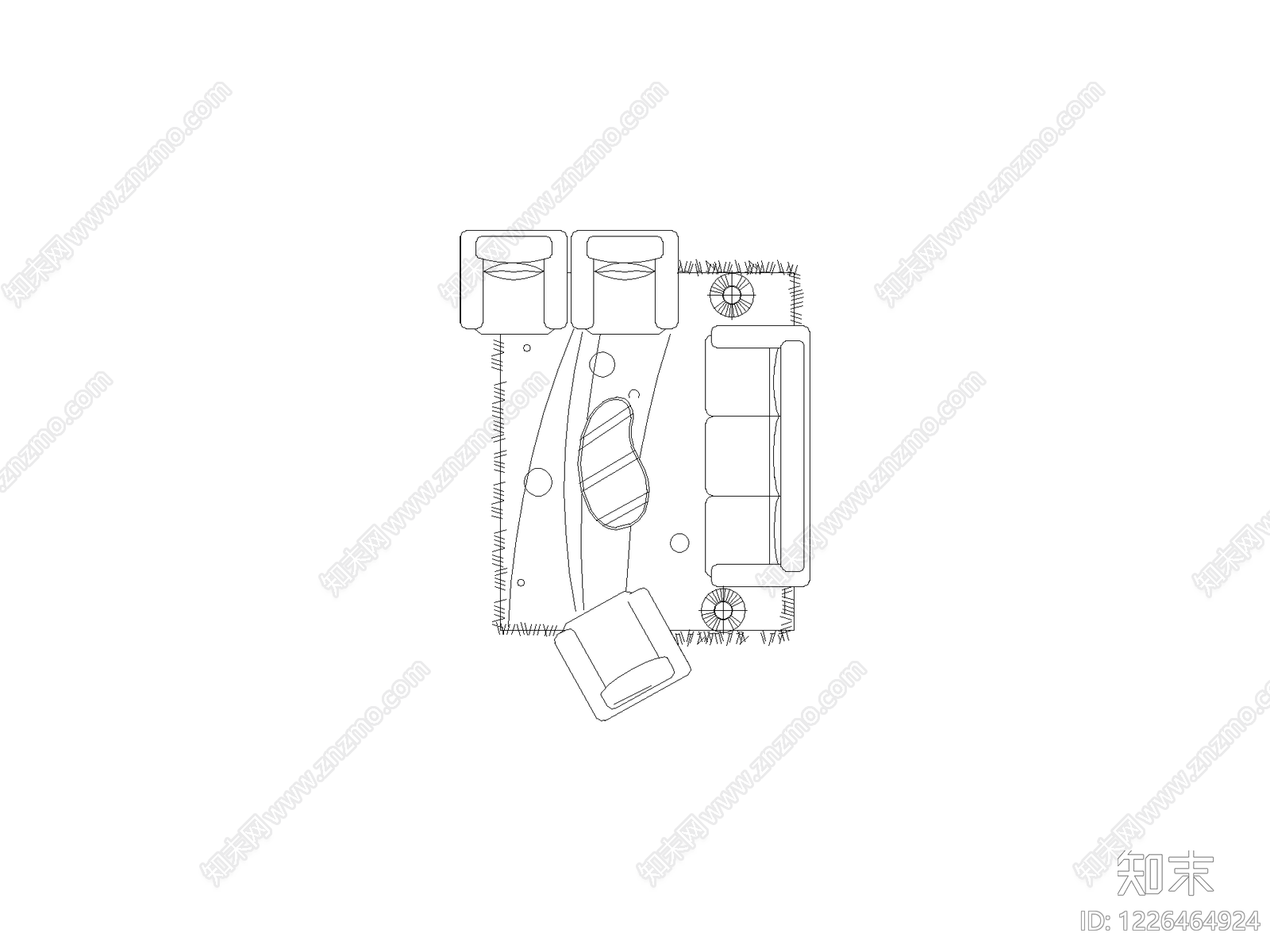家装图块cad施工图下载【ID:1226464924】
