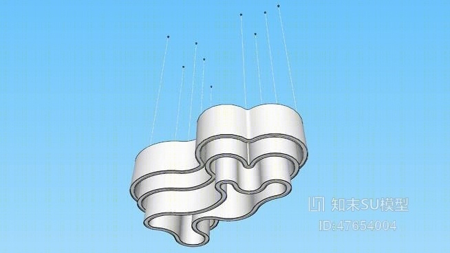 吸顶灯SU模型下载【ID:47654004】