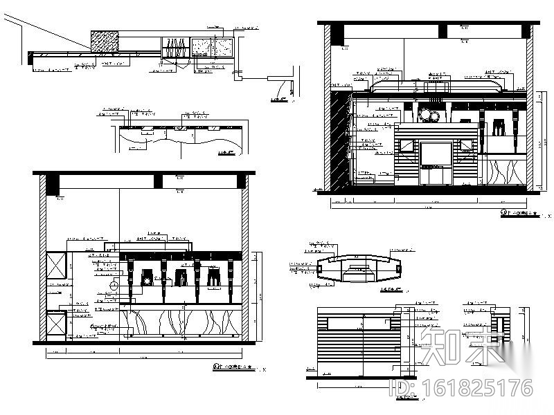 奢华KTV包间装修图Ⅲcad施工图下载【ID:161825176】