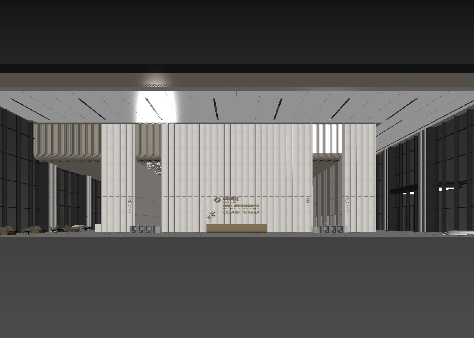 现代售楼处3D模型下载【ID:1215042522】