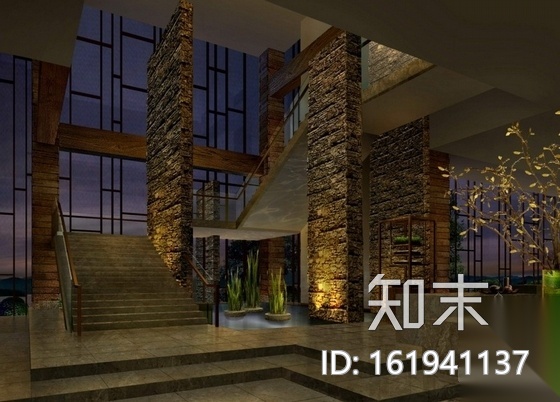 [浙江]度假酒店客房室内装修CAD施工图（含效果）cad施工图下载【ID:161941137】