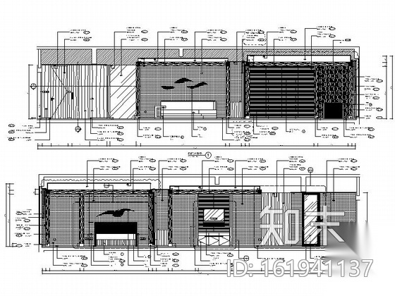 [浙江]度假酒店客房室内装修CAD施工图（含效果）cad施工图下载【ID:161941137】