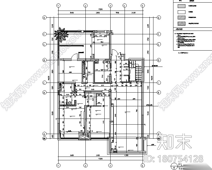 新韵至雅|古典邂逅现代样板间设计施工图（附效果图）cad施工图下载【ID:180754128】