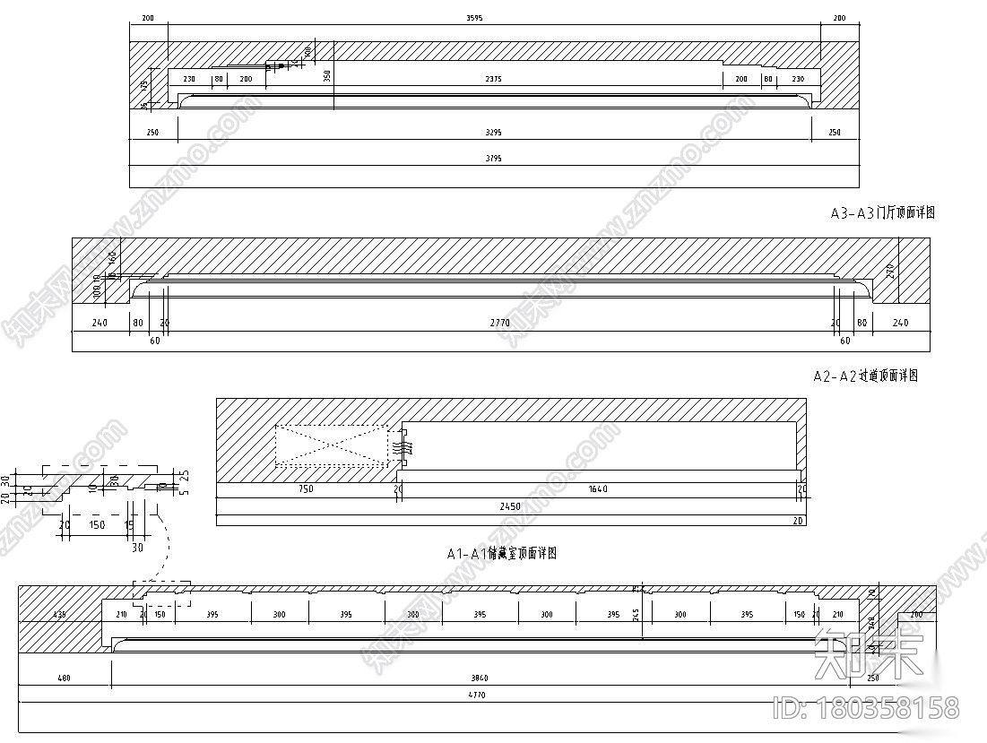 新古典风格300㎡独栋别墅住宅装修施工图cad施工图下载【ID:180358158】