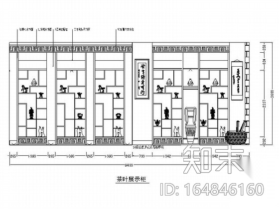 某品牌中式茶室室内装修图施工图下载【ID:164846160】