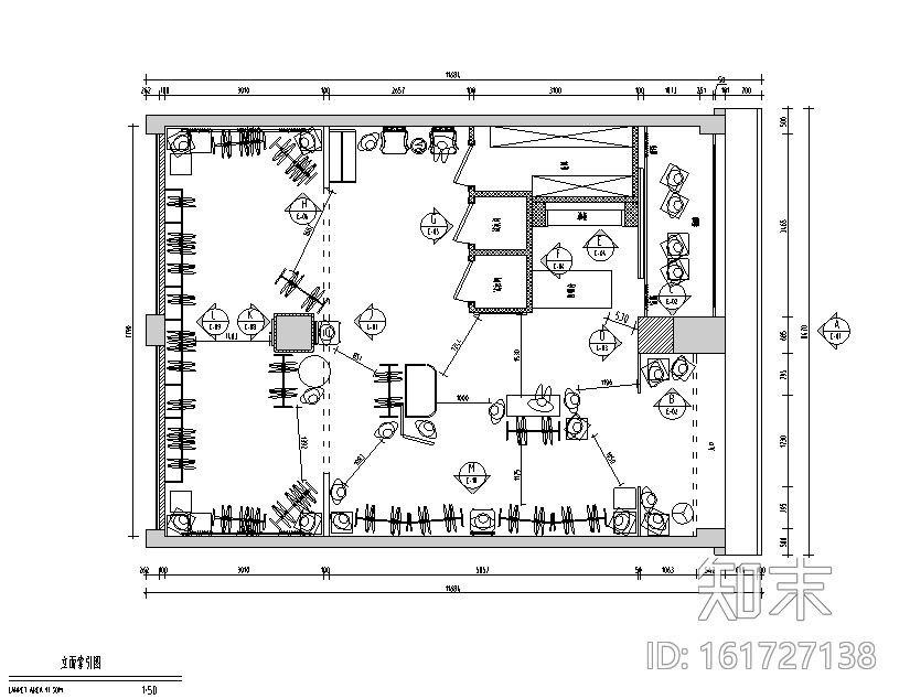 [江苏]吴江区永康路潮流店设计施工图（附效果图）cad施工图下载【ID:161727138】