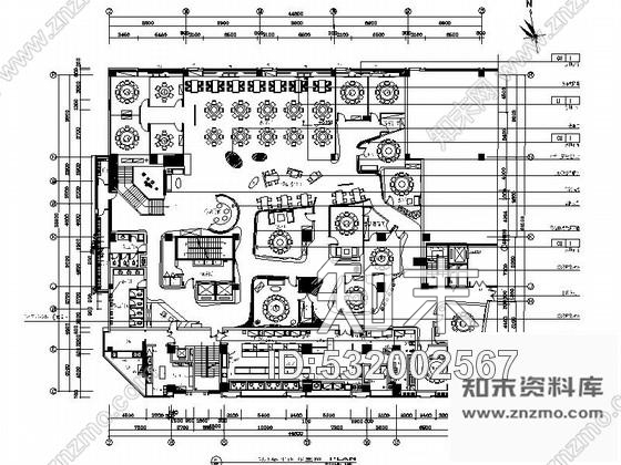 施工图湖南精装现代风格餐厅装修施工图cad施工图下载【ID:532002567】