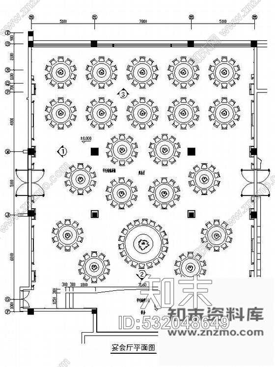 武夷山宴会厅装修设计图cad施工图下载【ID:532048649】