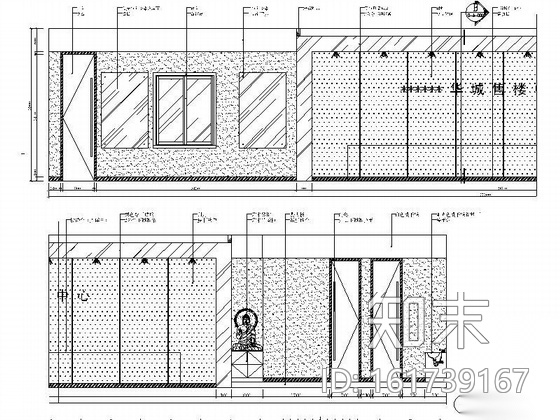 某售楼处装修图（含效果及模型）cad施工图下载【ID:161739167】