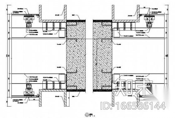 深圳某体育学校幕墙工程施工图cad施工图下载【ID:166586144】