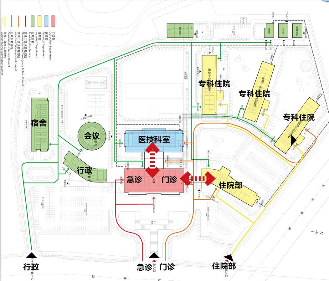 [浙江]中式院墙布局综合性中医院建筑设计方案文本（含多...cad施工图下载【ID:151585109】