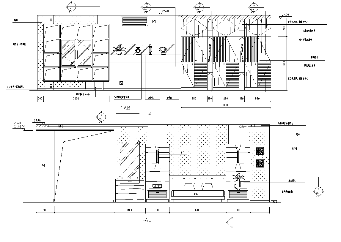 [河北]纳帕溪谷别墅室内装修施工图及实景图施工图下载【ID:161782181】