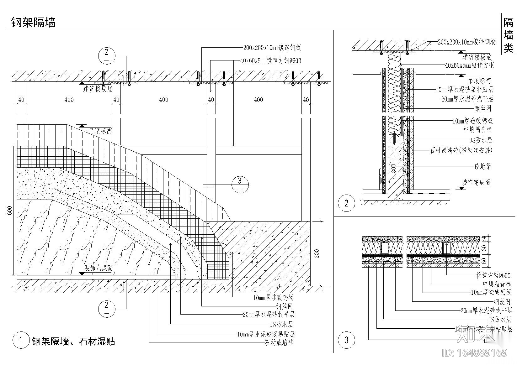 地面，吊顶，墙面，墙地墙顶相接节点大样施工图下载【ID:164889169】