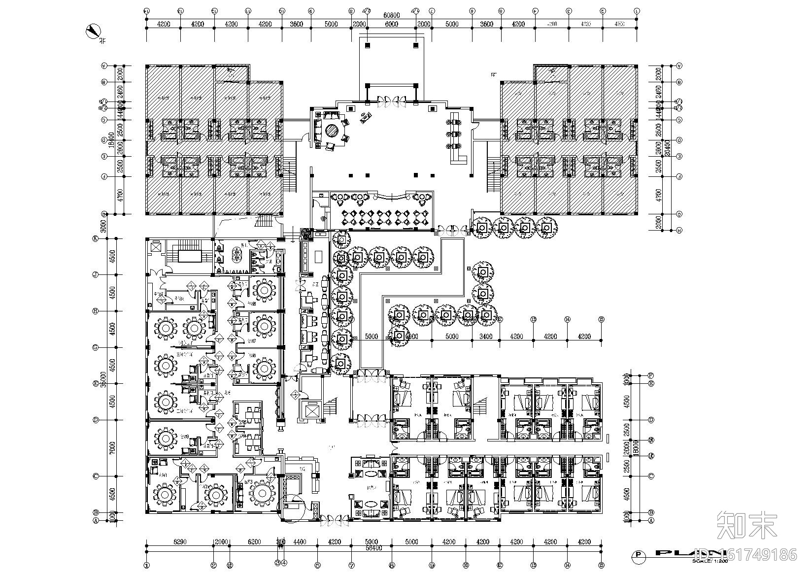 [江苏]宜兴南岳山庄酒店室内施工图+效果图施工图下载【ID:161749186】