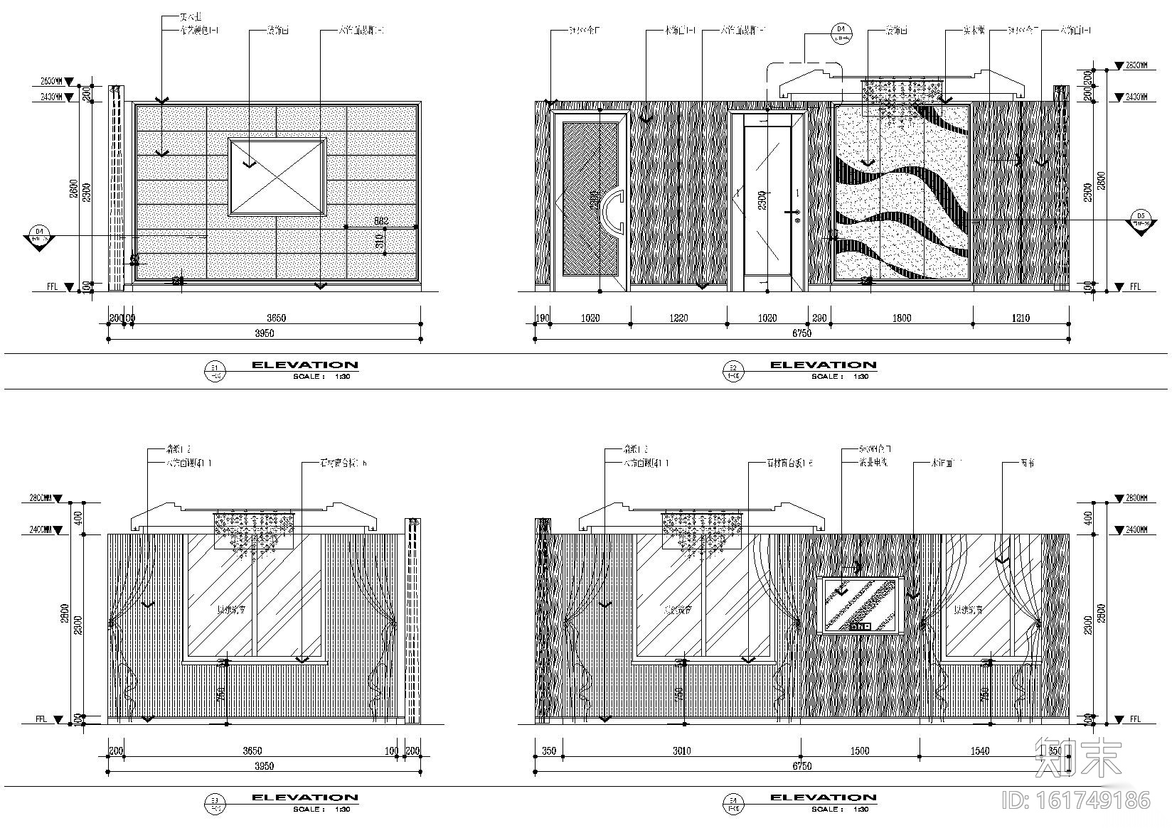 [江苏]宜兴南岳山庄酒店室内施工图+效果图施工图下载【ID:161749186】